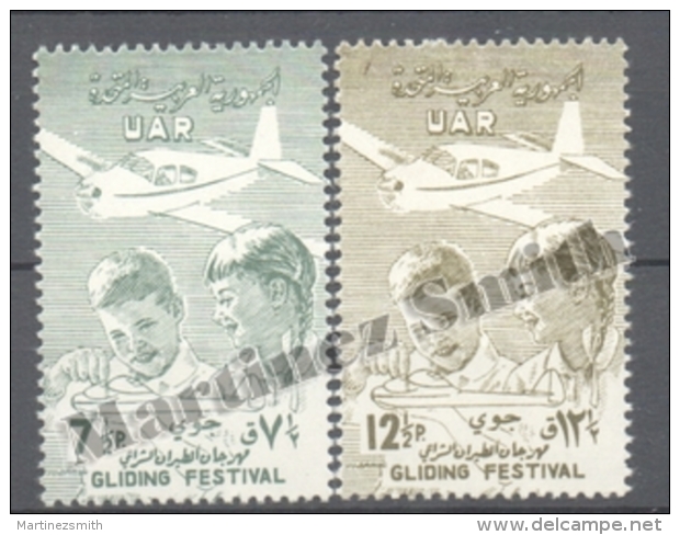 Syrie - Syria - Siria 1958 Yvert Airmail 144-45, Air Gliding Festival - MNH - Siria