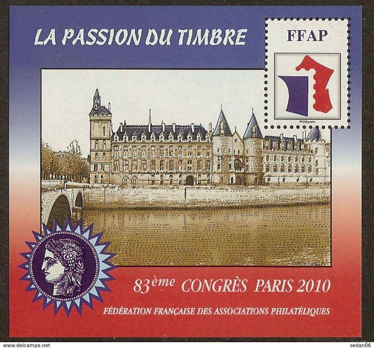 FRANCE Bloc FFAP N°4 (PARIS 2010) - Cote 12.00 € - FFAP