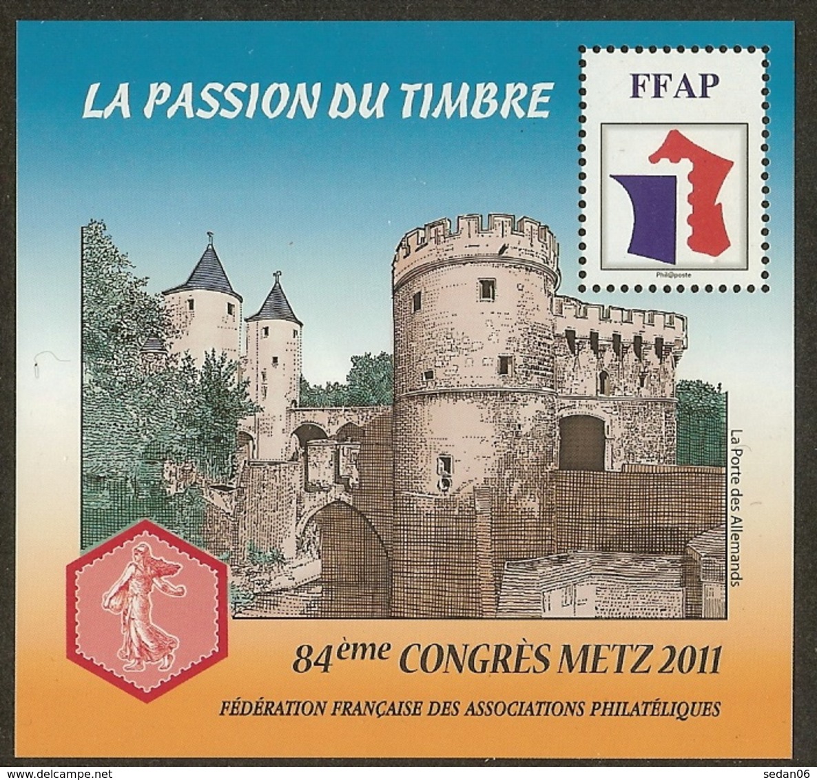 FRANCE Bloc FFAP N°5 (METZ 2011) - Cote 14.00 € - FFAP