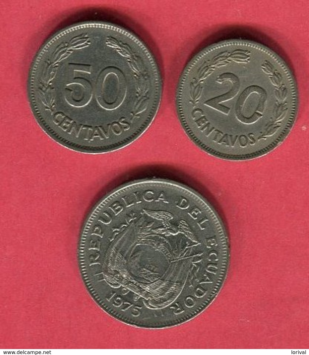 LOT 3 MONNAIES DIFFERENTES TB+ 3 - Ecuador