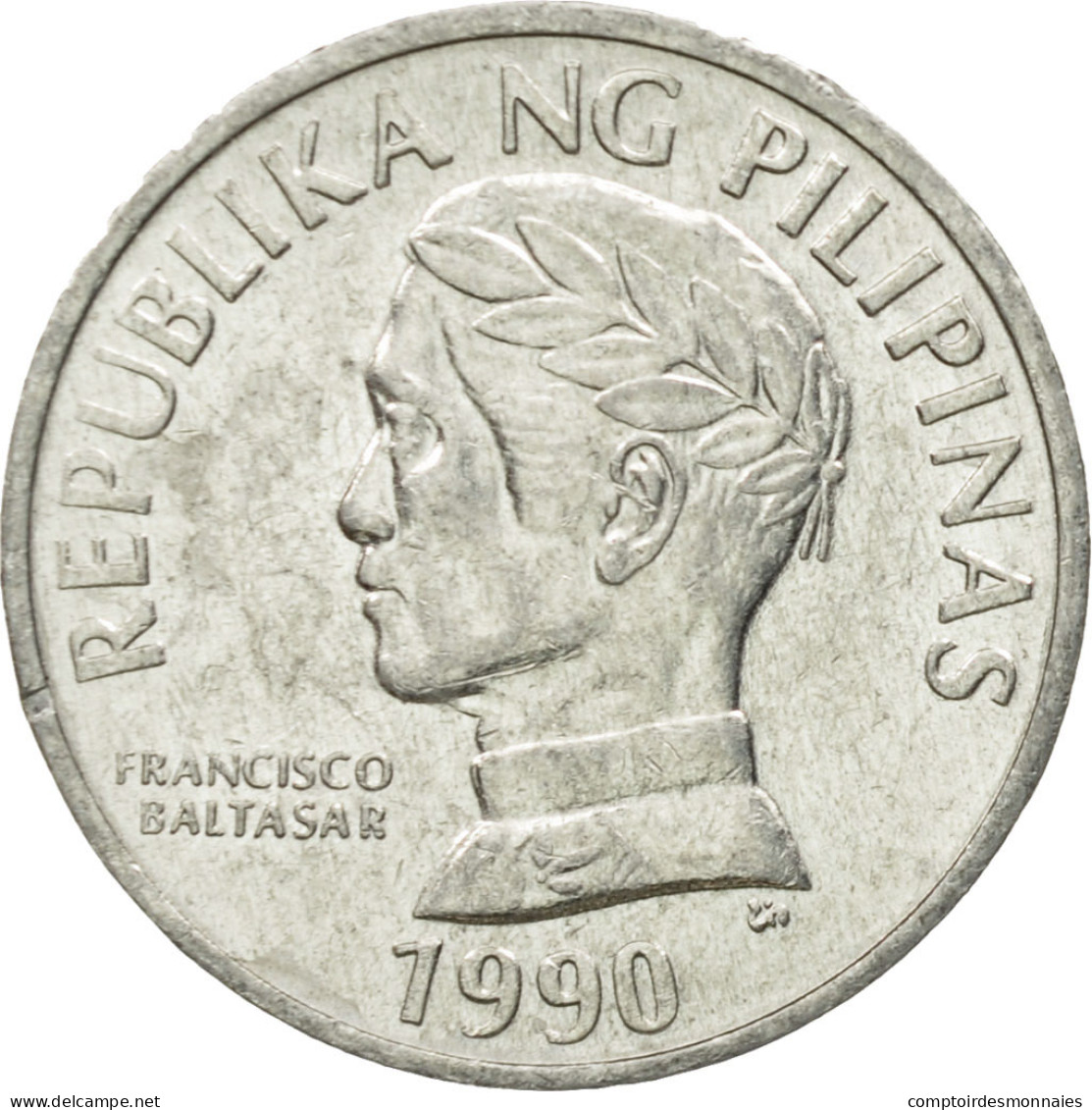 Monnaie, Philippines, 10 Sentimos, 1990, TTB, Aluminium, KM:240.2 - Philippines