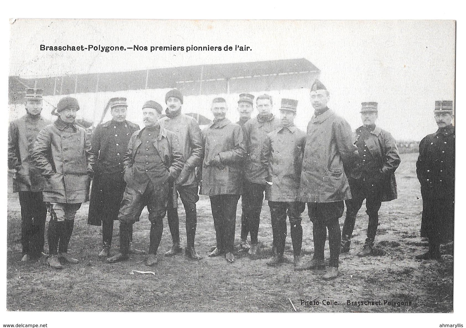 Brasschaat Brasschaet Polygone Nos Premiers Pionniers De L'air Aviation Aviateurs Pilotes Avion Rare Bon état 1913 - Brasschaat