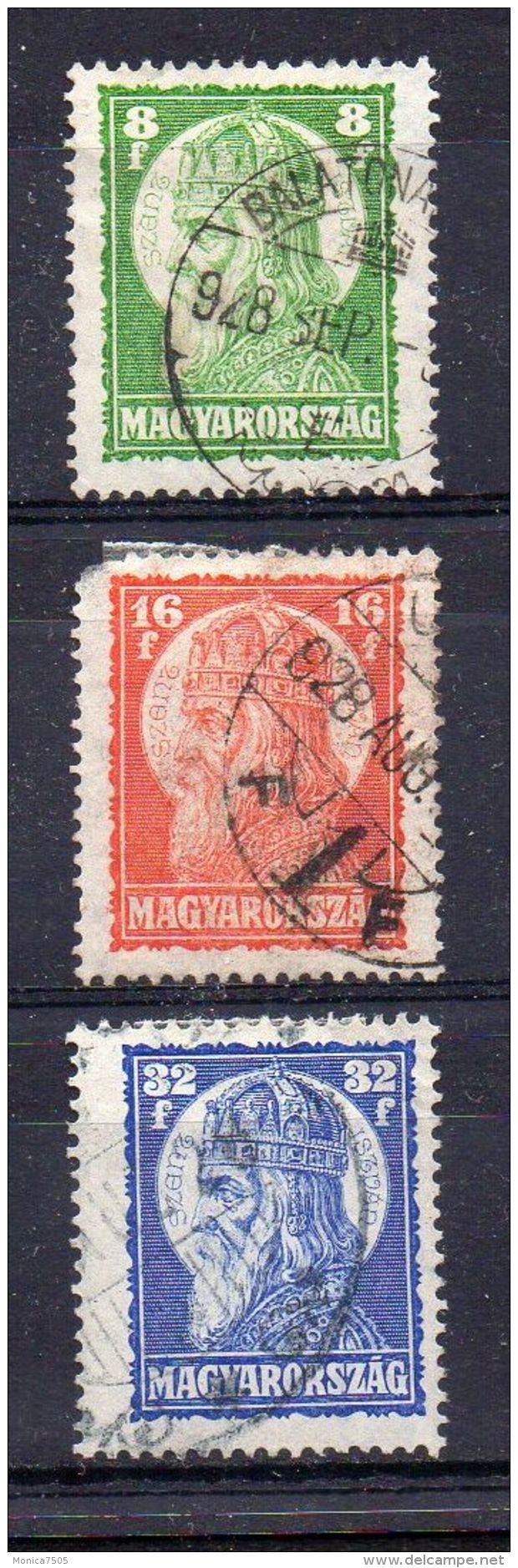 HONGRIE (POSTE) : Y&amp;T N°  417/419  TIMBRES  BIEN  OBLITERES . - Used Stamps