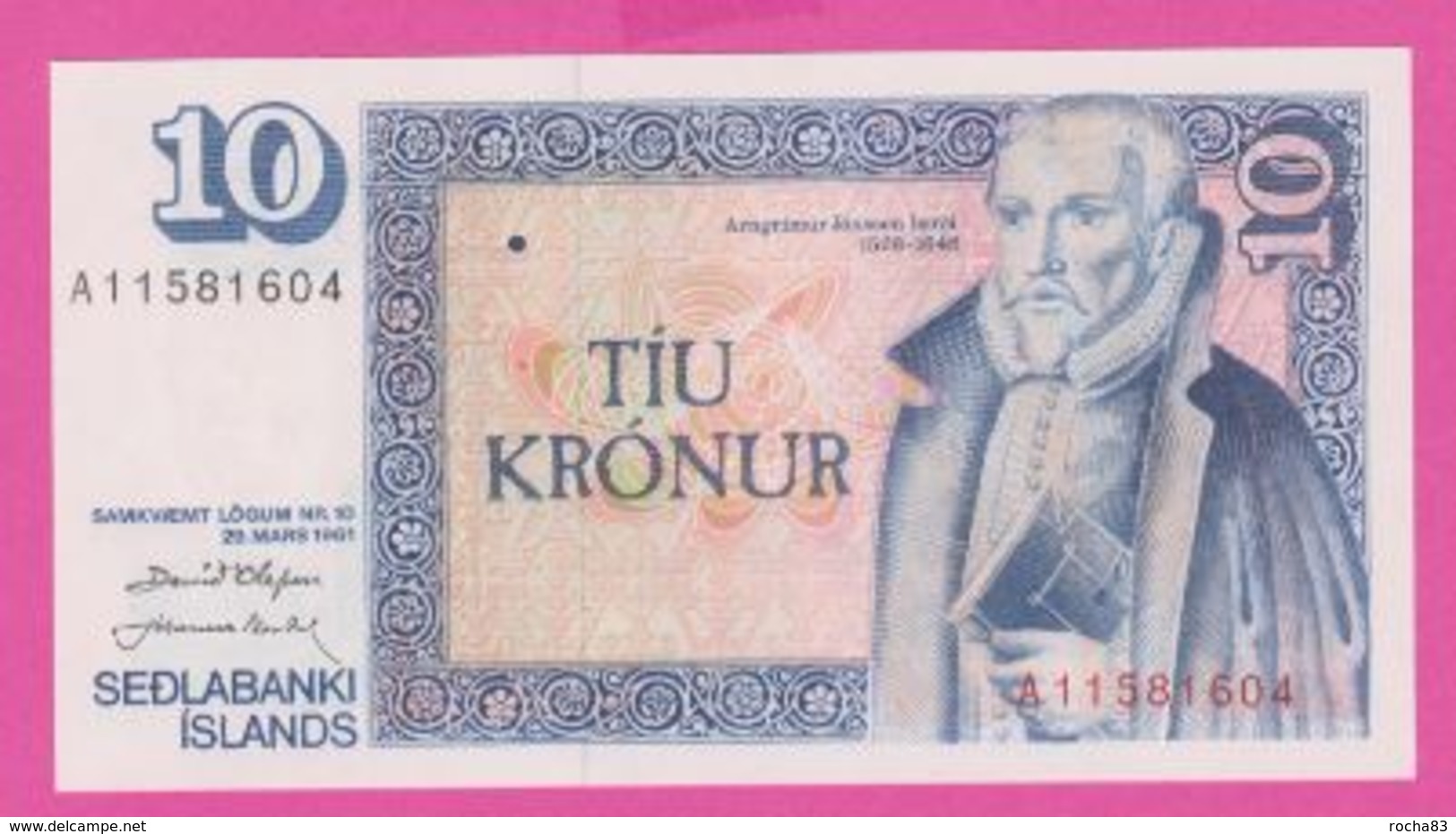 ISLANDE 10 Kronur Du 29 03 1961 - Pick 48 - UNC - Islanda