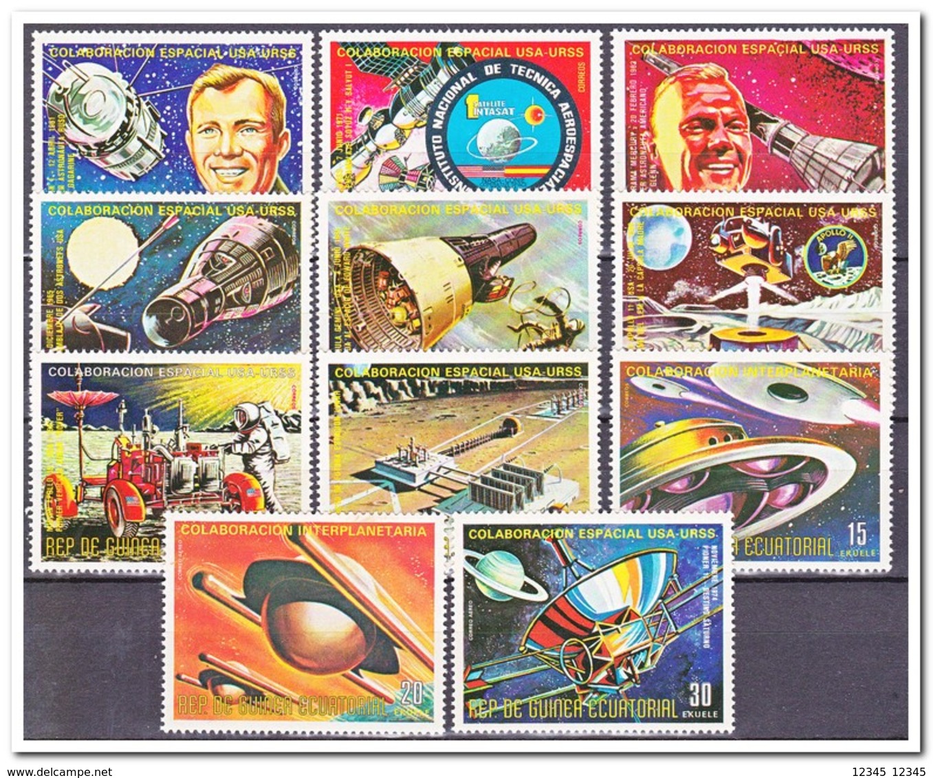 Equatoriaal Guinea 1975, Postfris MNH, Cooperation In Space Flight Between US And USSR - Equatoriaal Guinea