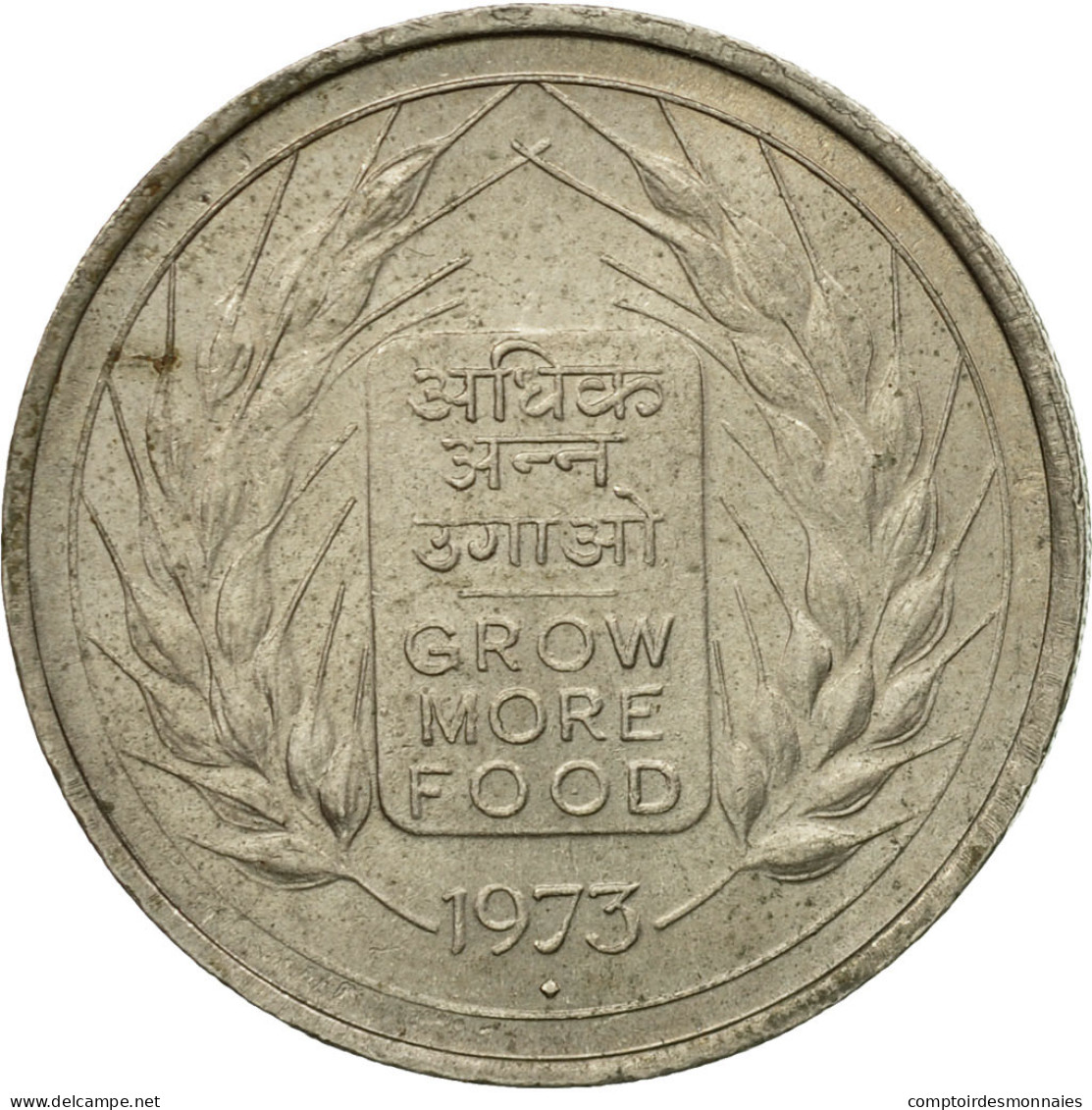 Monnaie, INDIA-REPUBLIC, 50 Paise, 1973, TTB, Copper-nickel, KM:62 - India