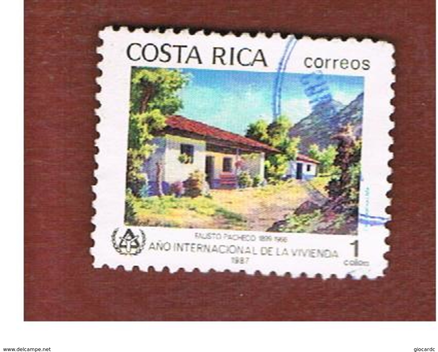 COSTA RICA  -  SG 1467  -  1987   INT. YEAR FOR HOMELESS   -  USED ° - Costa Rica