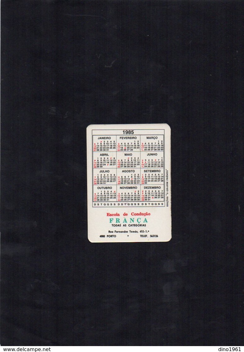 VP12.971 - PORTUGAL 1986 - Petit Calendrier - Calendario - Escola De Conducao FRANCA - PORTO - Petit Format : 1981-90