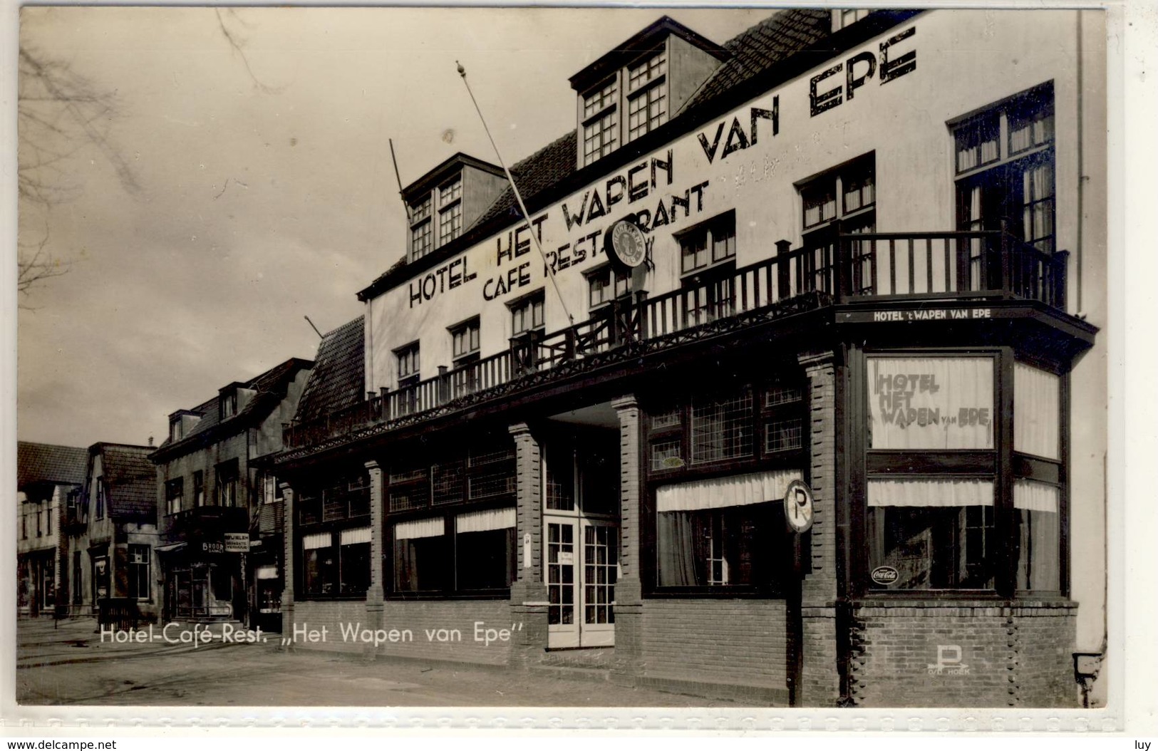 EPE  HOTEL - CAFÉ - RESTAURANT ' HET WAPEN VAN EPE '  1944 Orig Foto PC - Epe