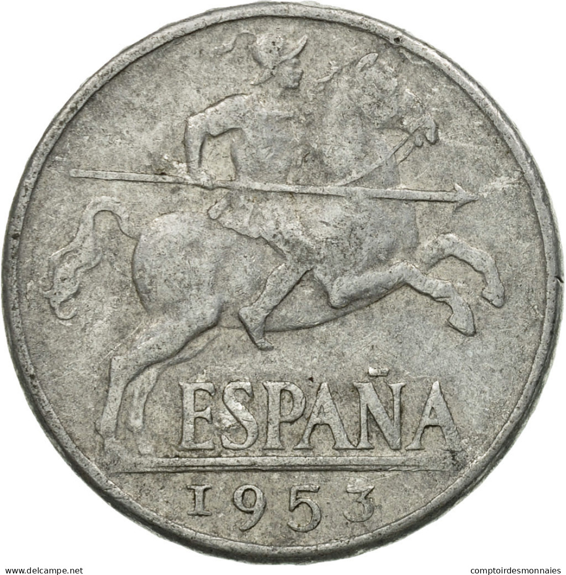 Monnaie, Espagne, 10 Centimos, 1953, TB, Aluminium, KM:766 - 10 Centimos