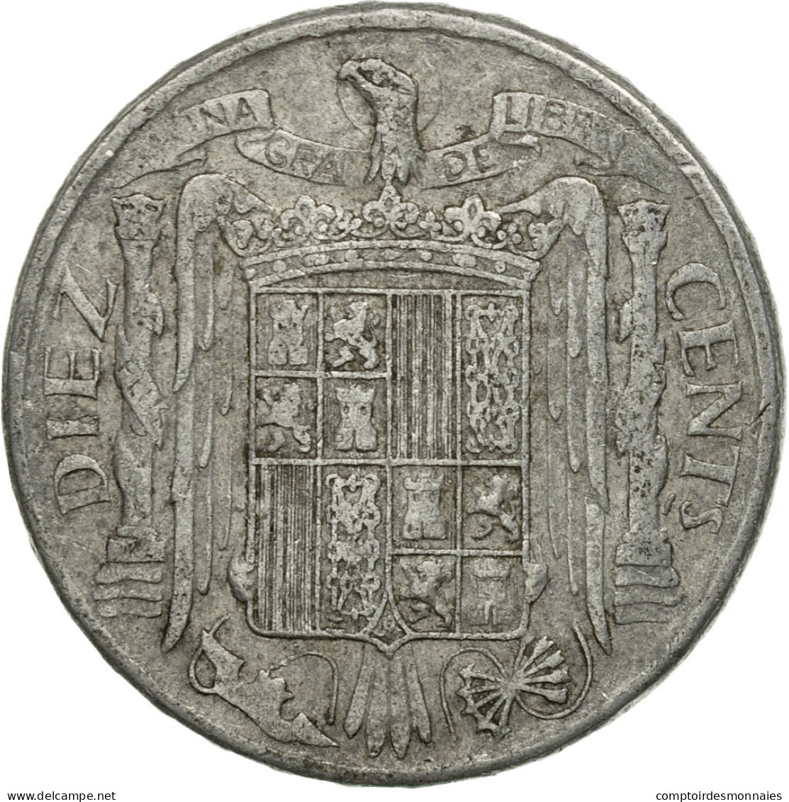 Monnaie, Espagne, 10 Centimos, 1953, TB, Aluminium, KM:766 - 10 Centesimi