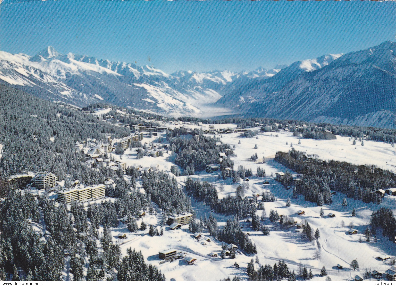 SUISSE,valais,CRANS SUR SIERRE,prés D'icogne,lens Montana,station,ski De Fond - Sierre