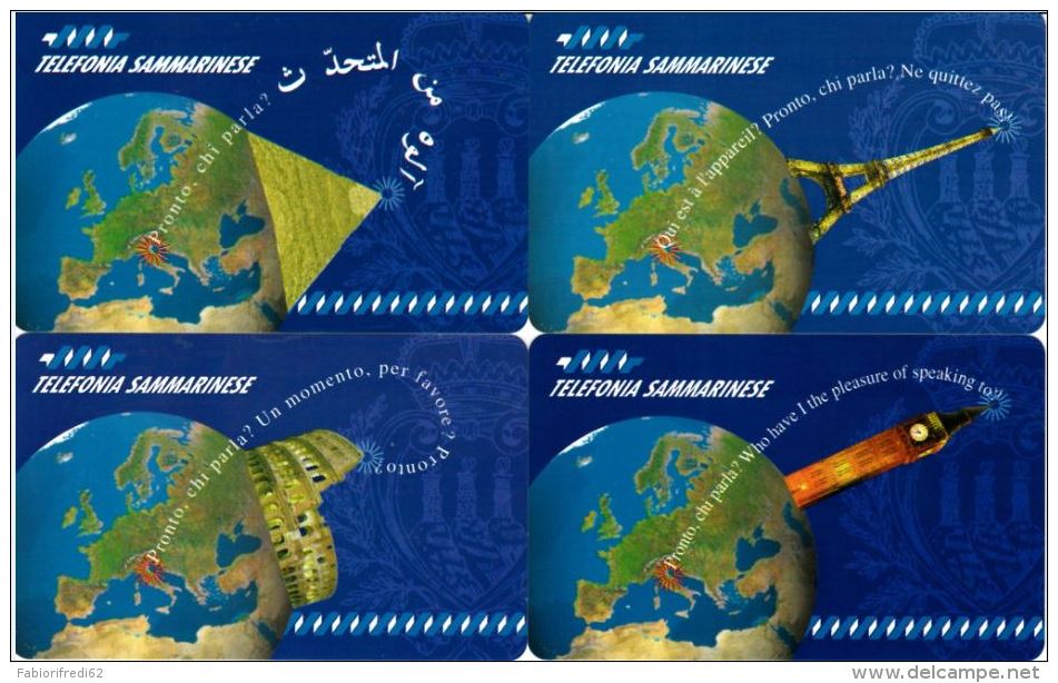 SERIE SCHEDE TELEFONICHE NUOVE RSM 15-18 2^ SERIE PRONTO CHI PARLA - San Marino