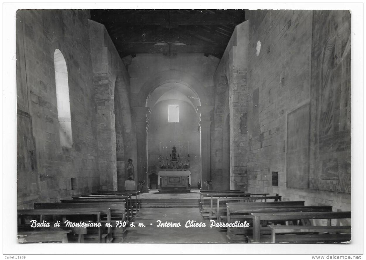 BADIA DI MONTEPIANO - INTERNO CHIESA PARROCCHIALE  -  VIAGGIATE FG - Firenze