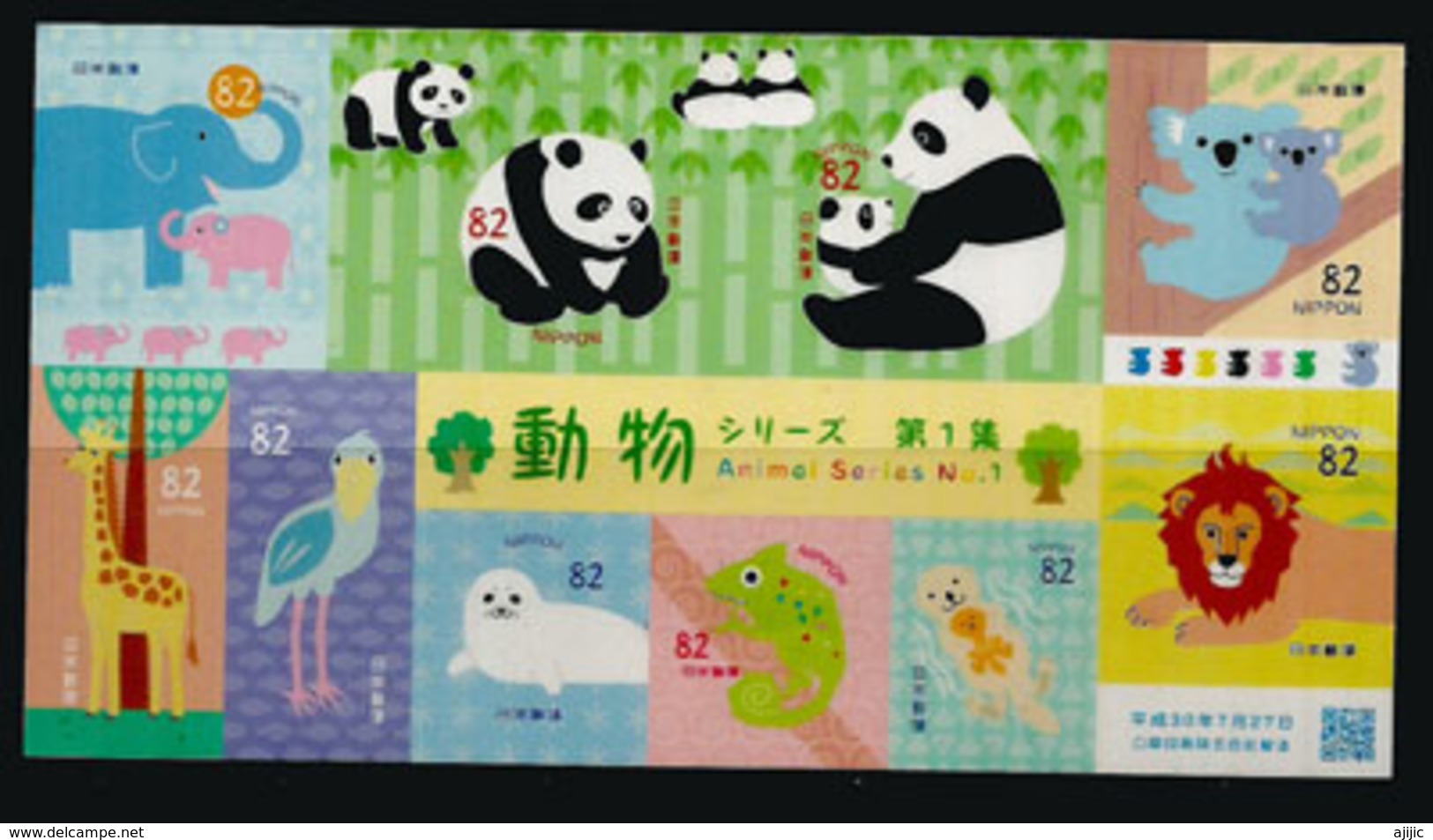 Protection Des Animaux En Voie Extinction, Nouveau Carnet 2018 De 10 Timbres Neufs **  (Panda Géant) - Ours