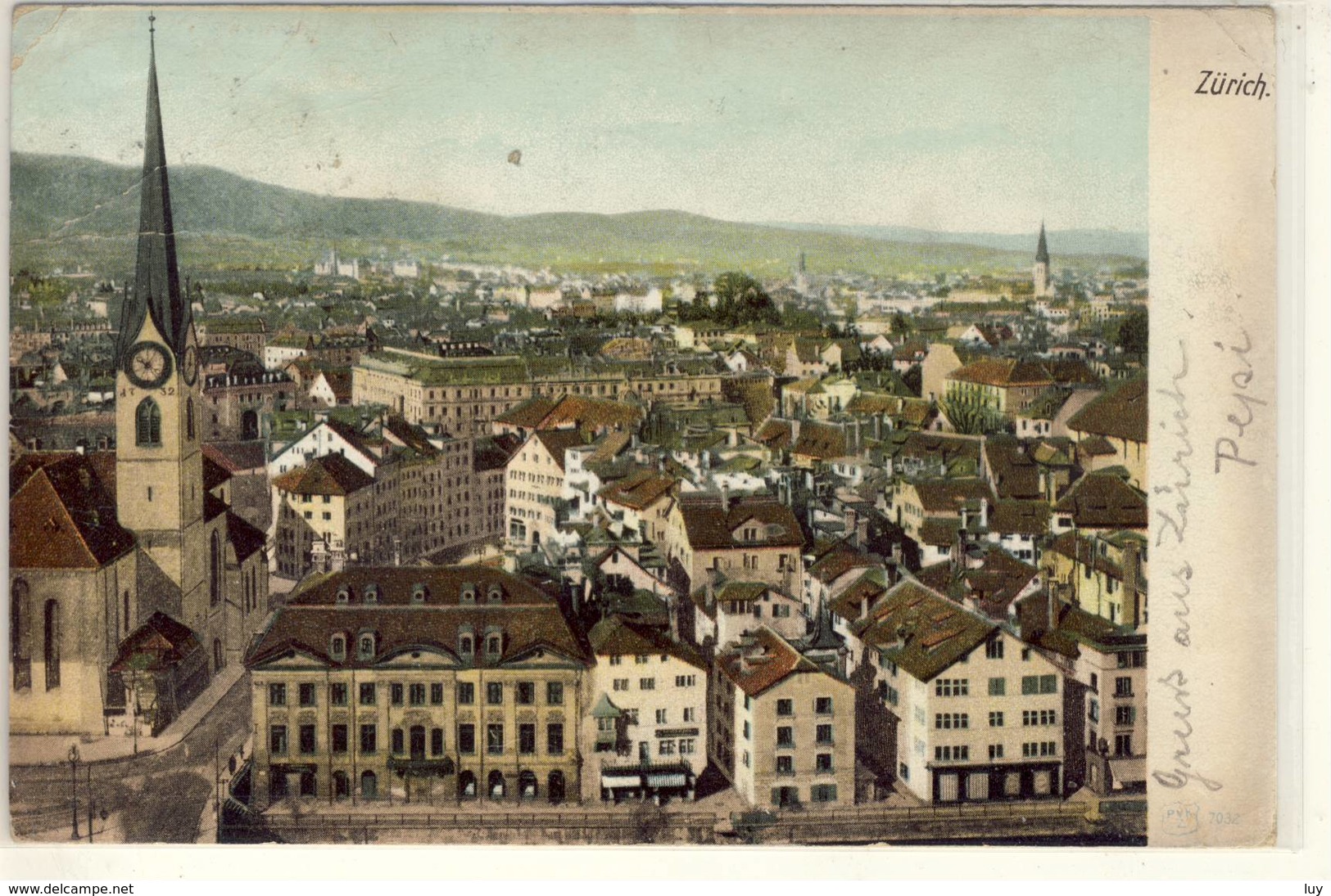 ZÜRICH  PANORAMA 1904 - Zürich