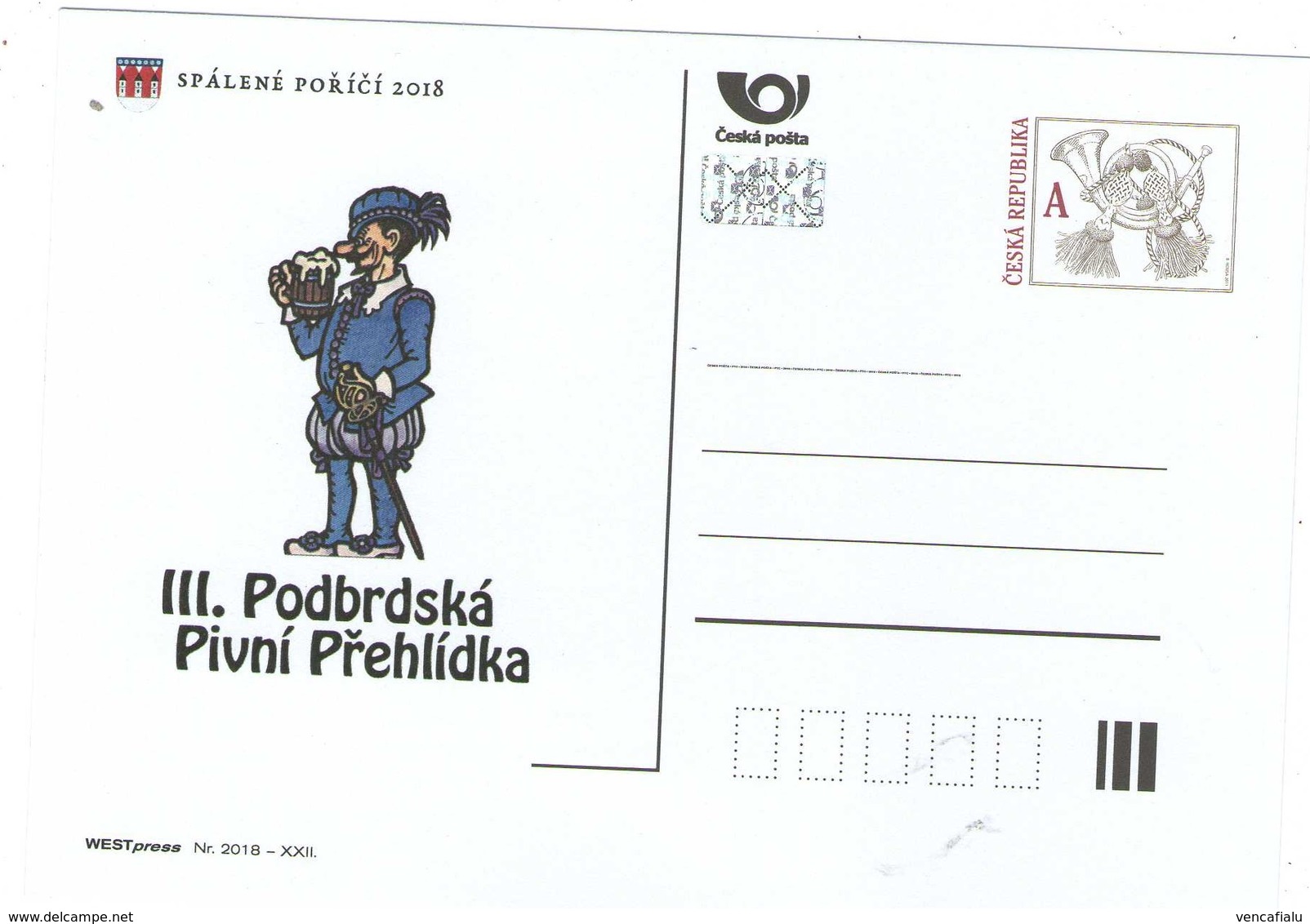 Czech Republic 2018 -  Special Postcard From Ber-show In Small City Spalene Porici, Payting By Neprakta - Other & Unclassified