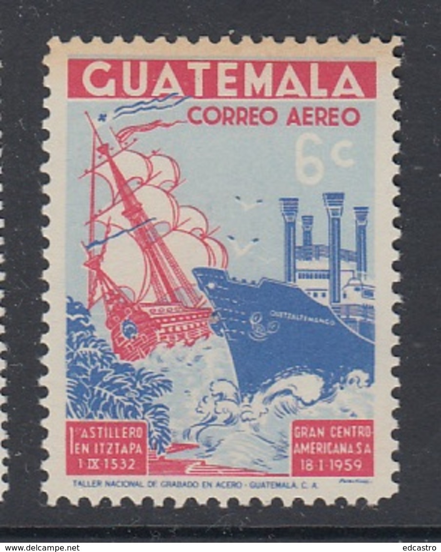 10.- GUATEMALA 1959 MERCHANT FLEET CENTRAL AMERICAN AIRMAIL - Guatemala