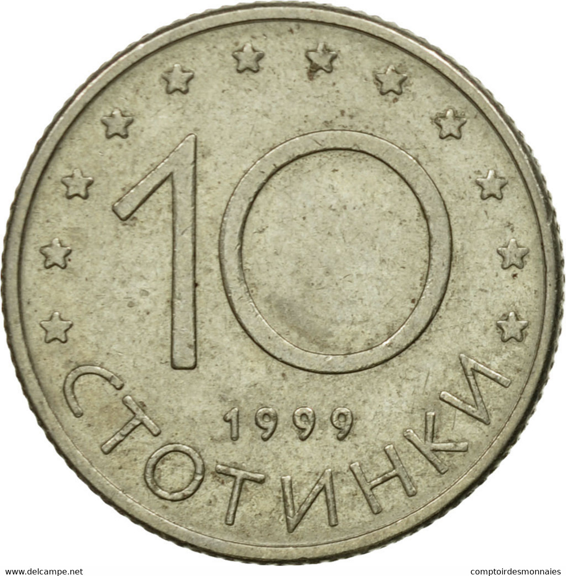Monnaie, Bulgarie, 10 Stotinki, 1999, Sofia, TTB, Copper-Nickel-Zinc, KM:240 - Bulgaria