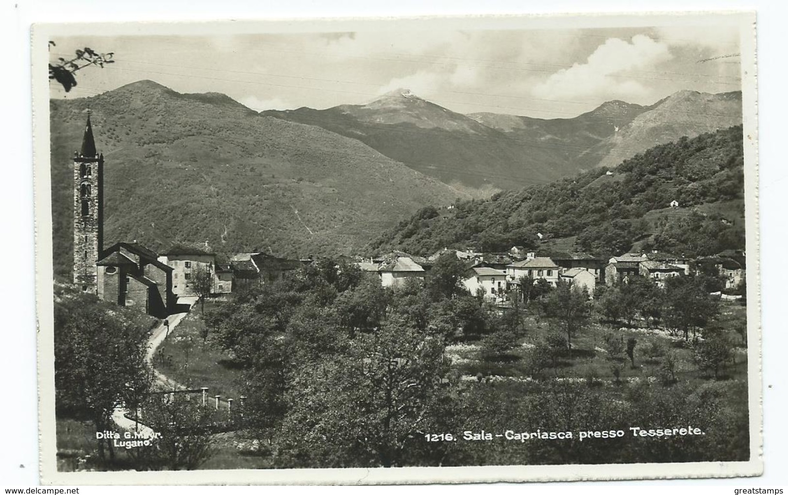 Postcard Sala-capriasca Presso Tesserete Rp Unused - Capriasca