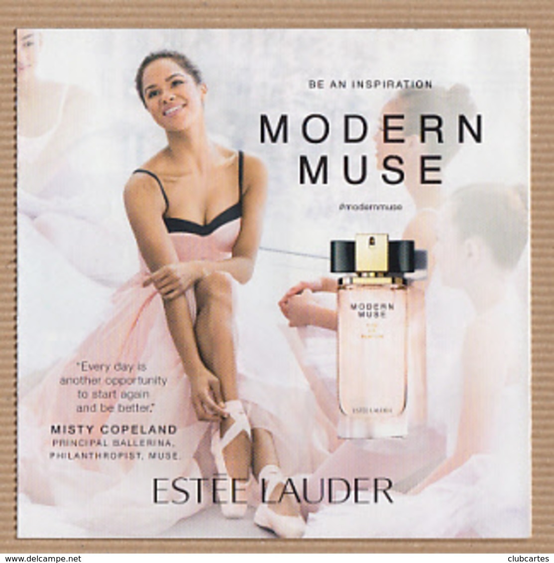 CC Carte Parfumée 5x5 'LAUDER MODERN MUSE LE BE AN INSPIRATION' #3102 Perfume Card - Modernes (à Partir De 1961)