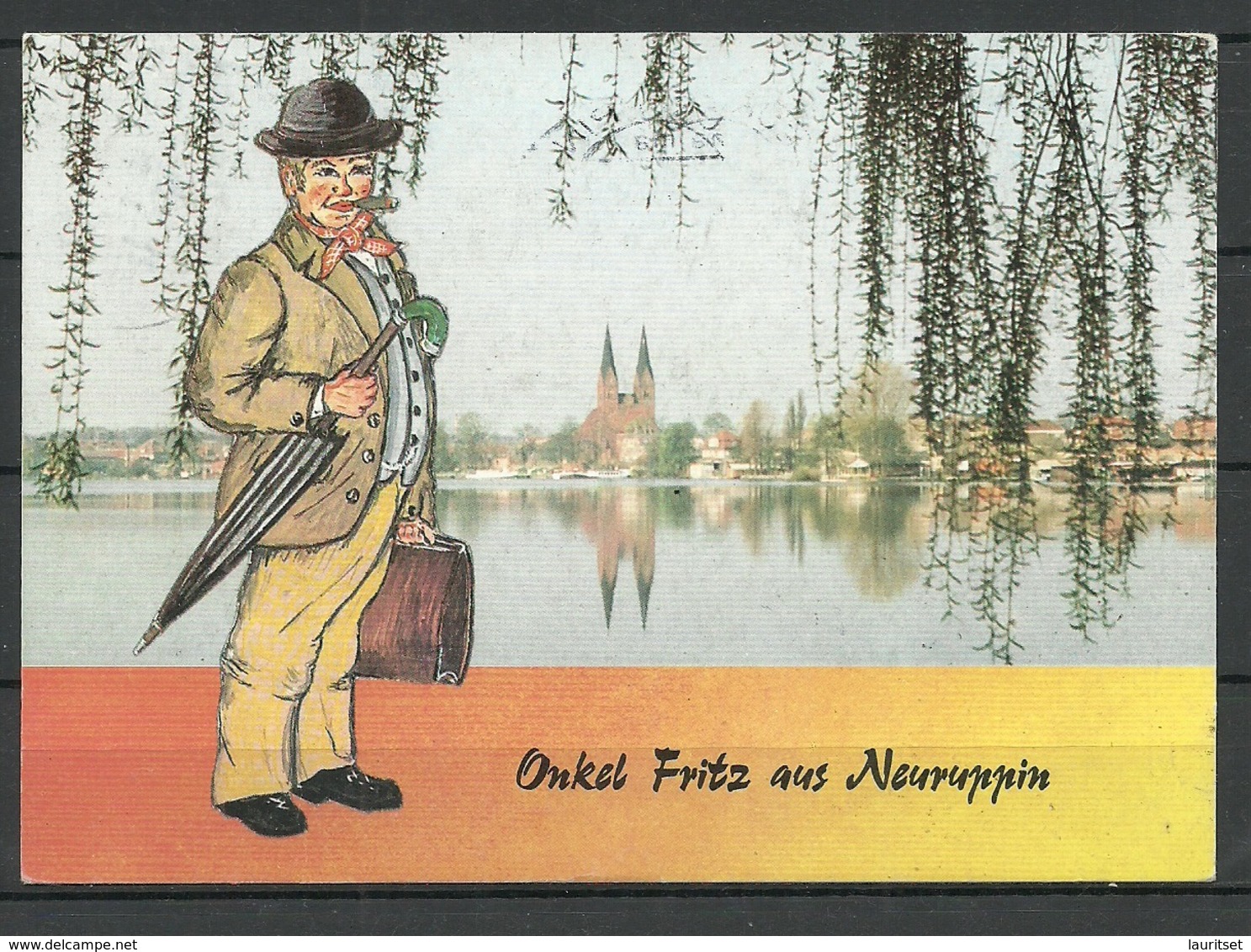 Deutschland Ansichtskarte NEURUPPIN  Gesendet , Mit Briefmarke - Neuruppin