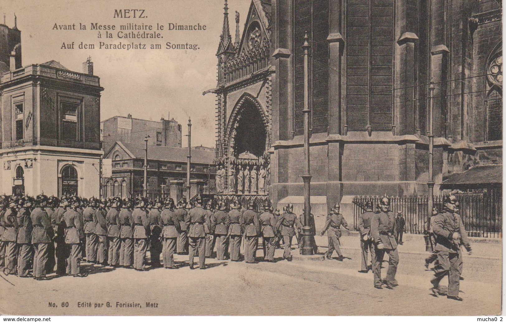 57 - METZ - AVANT LA MESSE MILITAIRE LE DIMANCHE A LA CATHEDRALE - Metz