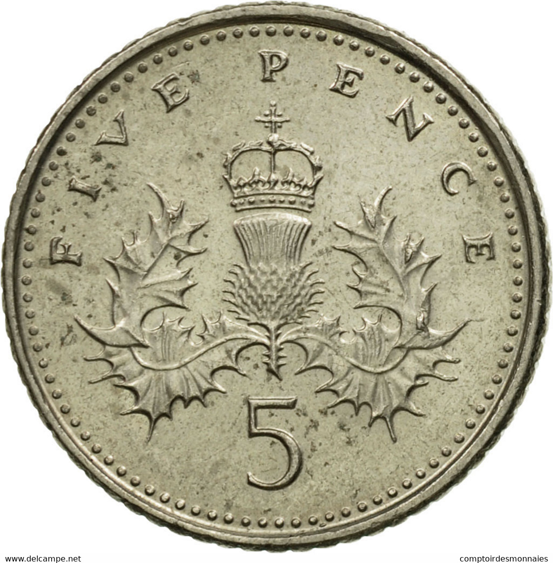 Monnaie, Grande-Bretagne, Elizabeth II, 5 Pence, 1999, TTB, Copper-nickel - 5 Pence & 5 New Pence