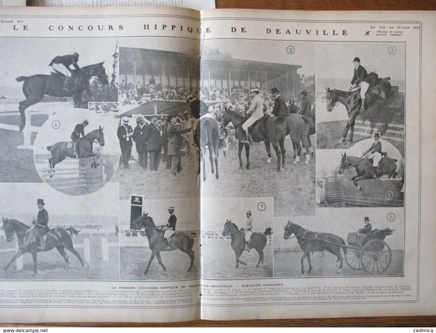 LA VIE AU GRAND AIR N°415 DU 1er SEPTEMBRE 1906 FANTOU MARCHE,LA COUPE DU MATIN VICHY EVIAN,AVIRON,GENTILLY FÊTE DES SP - 1900 - 1949