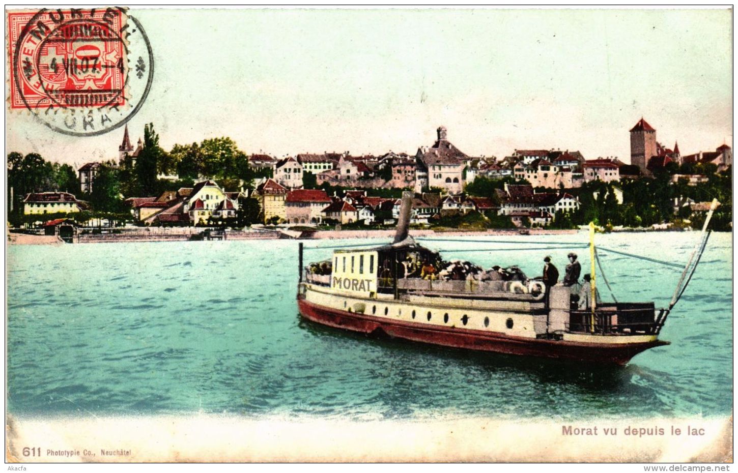 CPA MORAT MURTEN Vu Depuis Le Lac SWITZERLAND (704635) - Murten