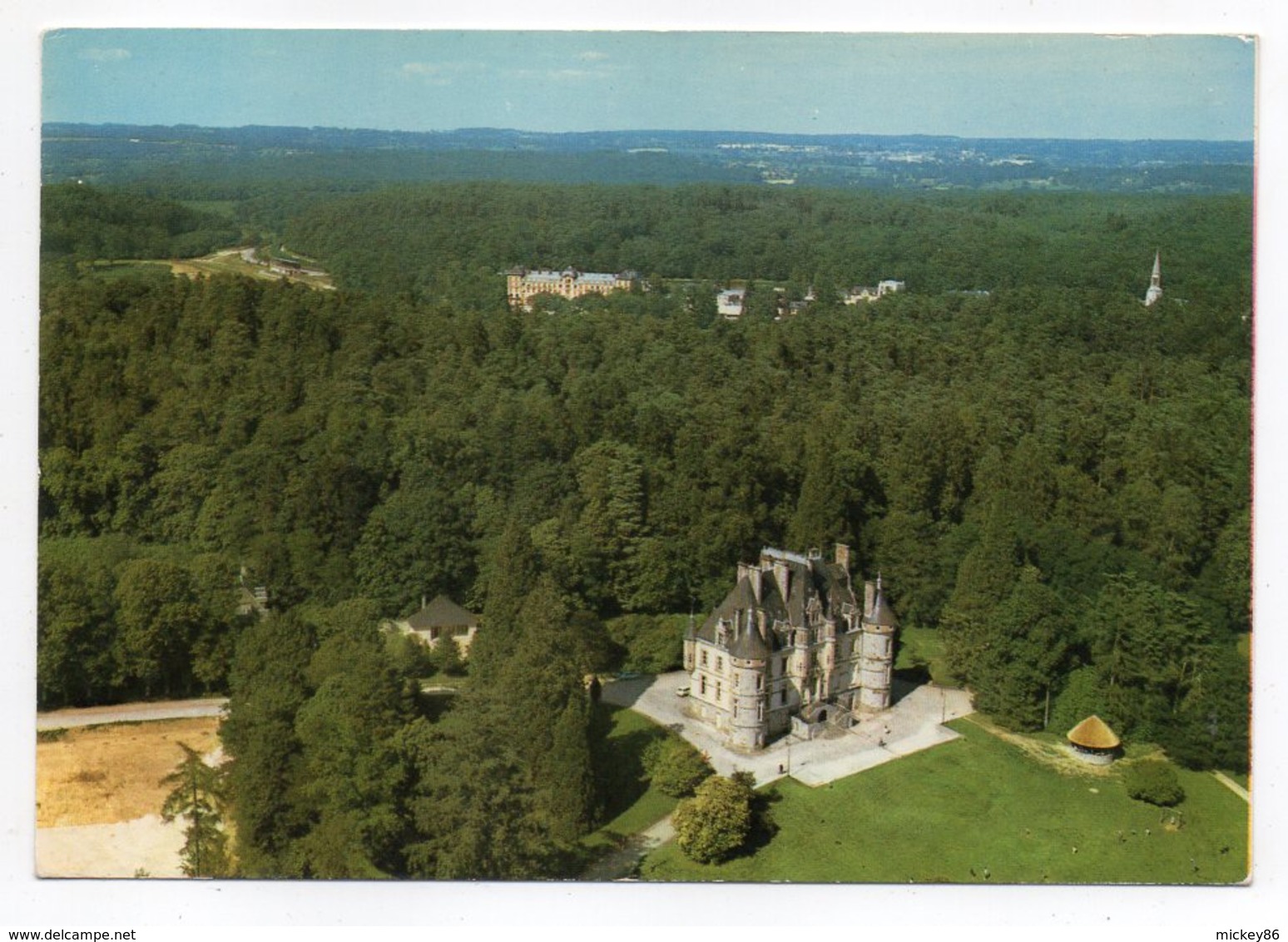 TESSE LA MADELEINE -- 1976 --Vue Aérienne,le Chateau De Tessé La Madeleine--Beau Timbre --cachet - Other & Unclassified