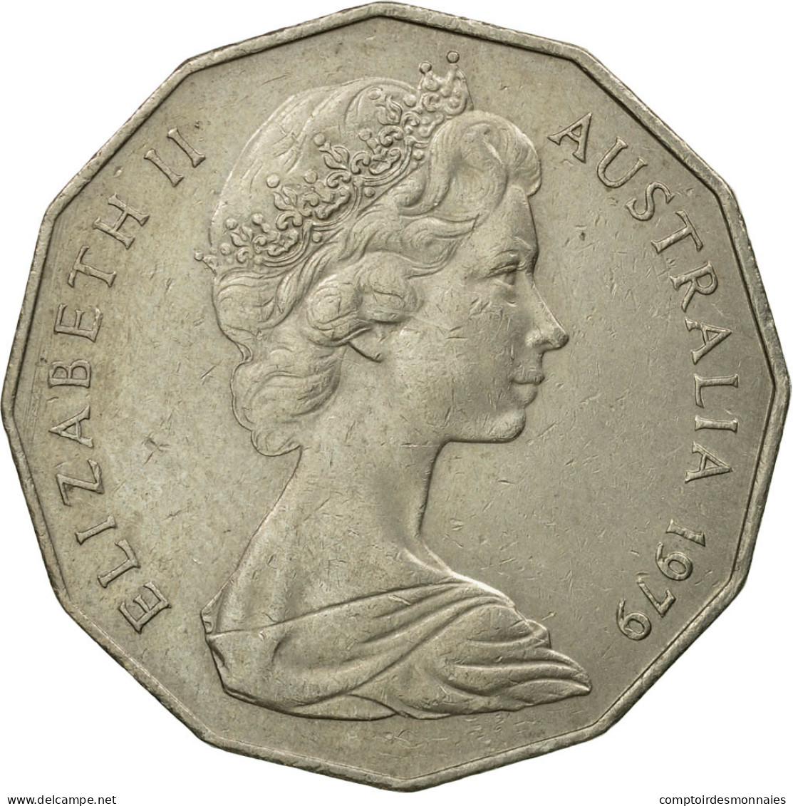 Monnaie, Australie, Elizabeth II, 50 Cents, 1979, TTB, Copper-nickel, KM:68 - 50 Cents