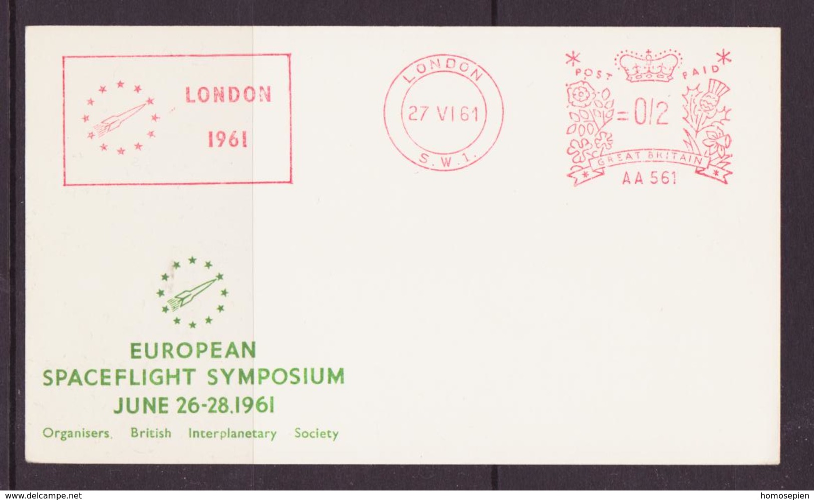 ESPACE - 1961/06 - Symposium Européen D’Astronautique à Londres - 1 Document - Other & Unclassified