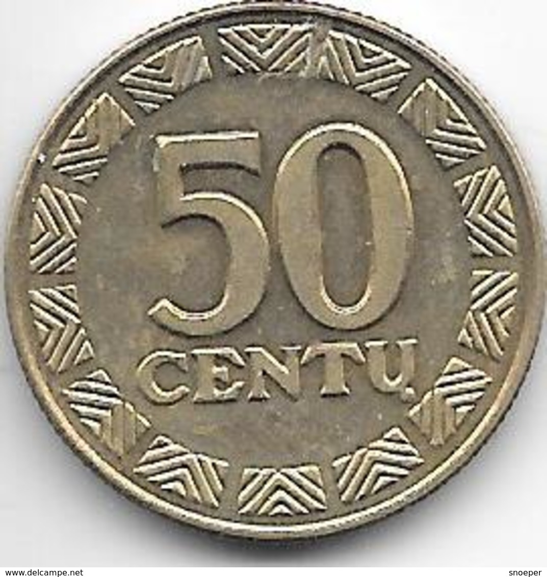 *lithuinia 50 Centi 1997 Km 108 Unc - Lettonie