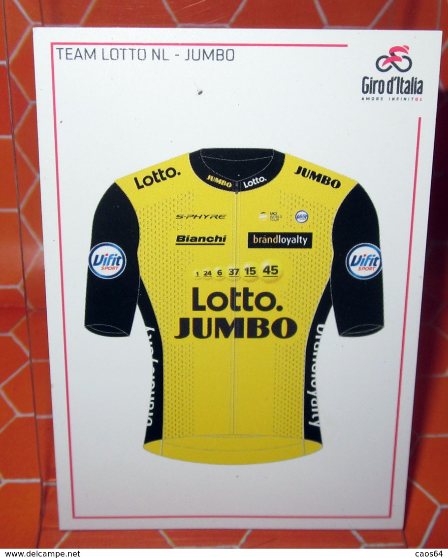 GIRO D'ITALIA 2018 PANINI C39 TEAM LOTTO NL - JUMBO - Altri & Non Classificati