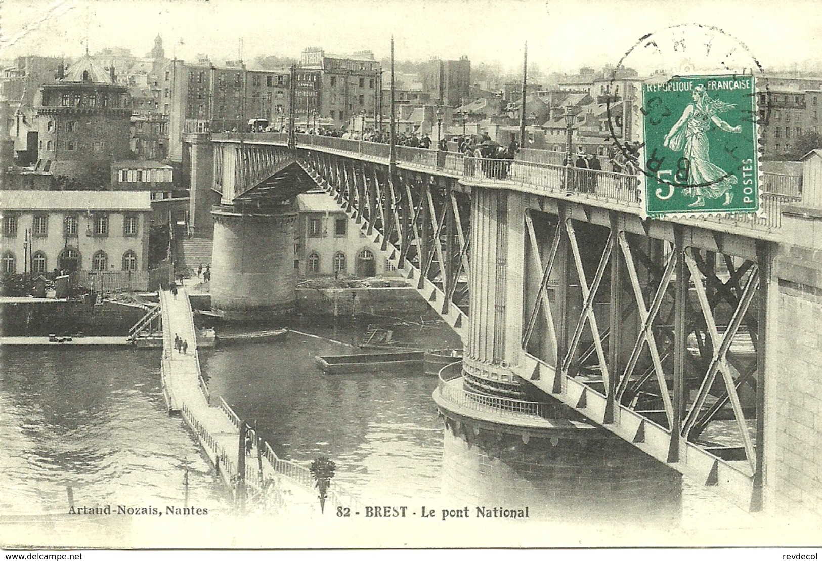 BREST  -- Le Pont National                                   -- Artaud Et Nozais 82 - Brest