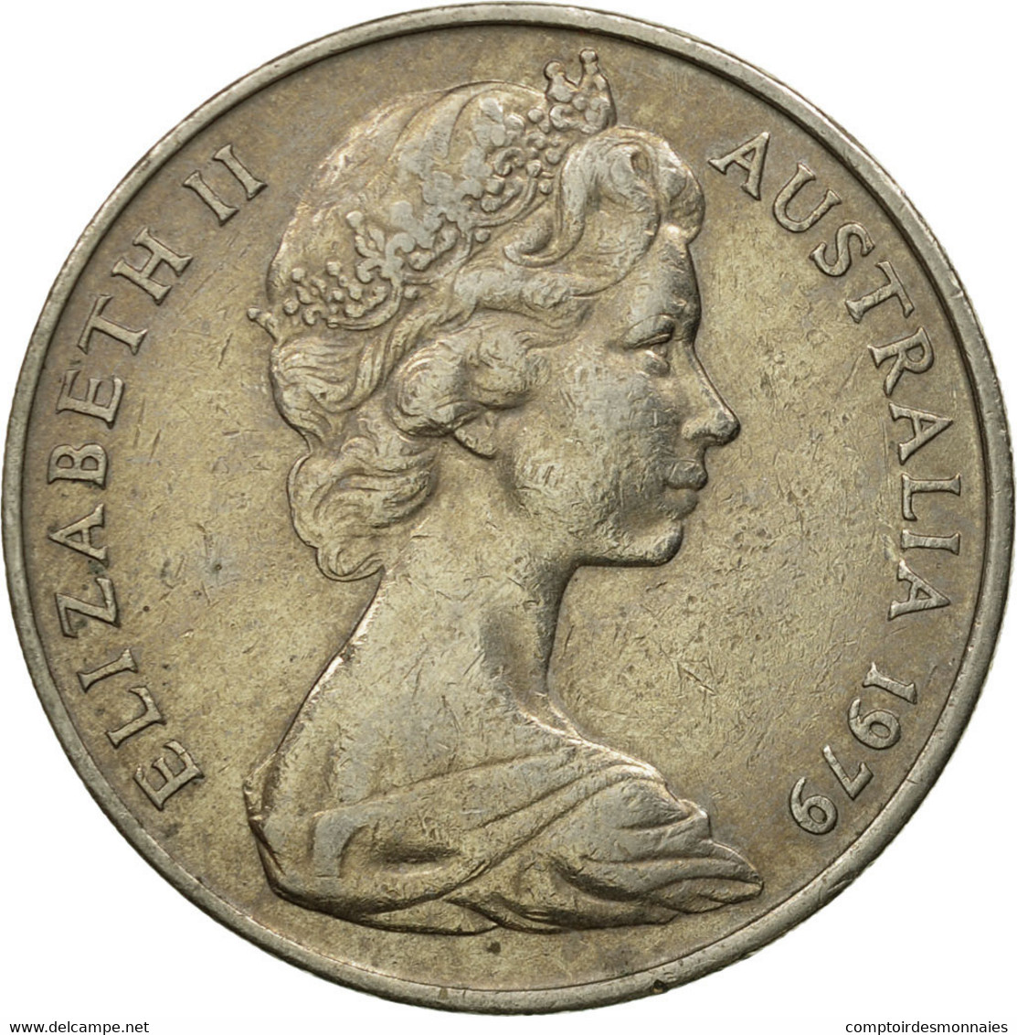 Monnaie, Australie, Elizabeth II, 20 Cents, 1979, TTB, Copper-nickel, KM:66 - 20 Cents