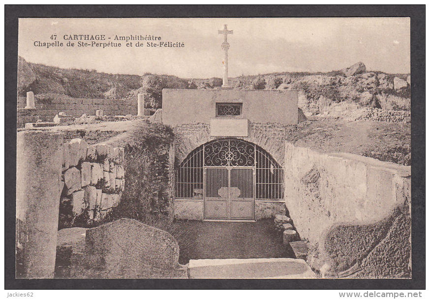 76544/ CARTHAGE, Amphithéâtre, Chapelle De Ste-Perpétue Et De Ste-Félicité - Túnez