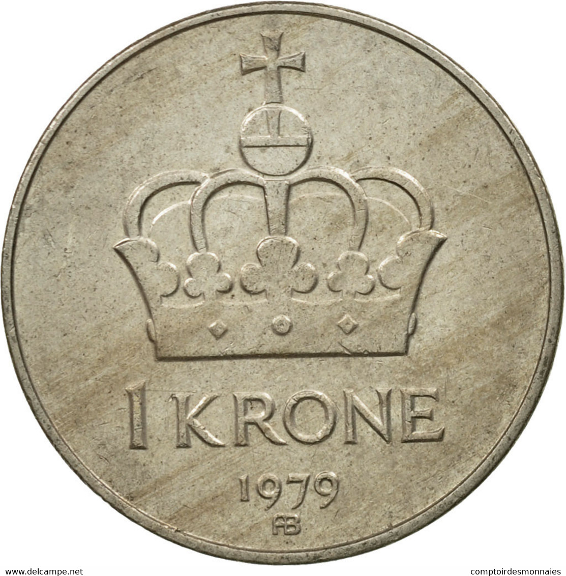 Monnaie, Norvège, Olav V, Krone, 1979, TTB, Copper-nickel, KM:419 - Norvège