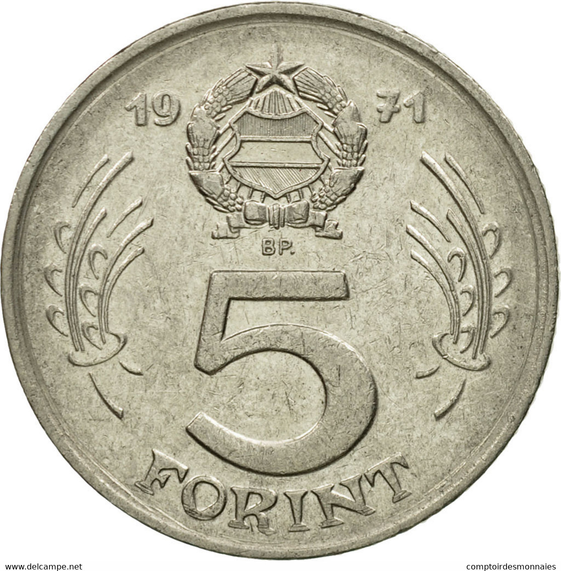 Monnaie, Hongrie, 5 Forint, 1971, TTB, Nickel, KM:594 - Hongrie