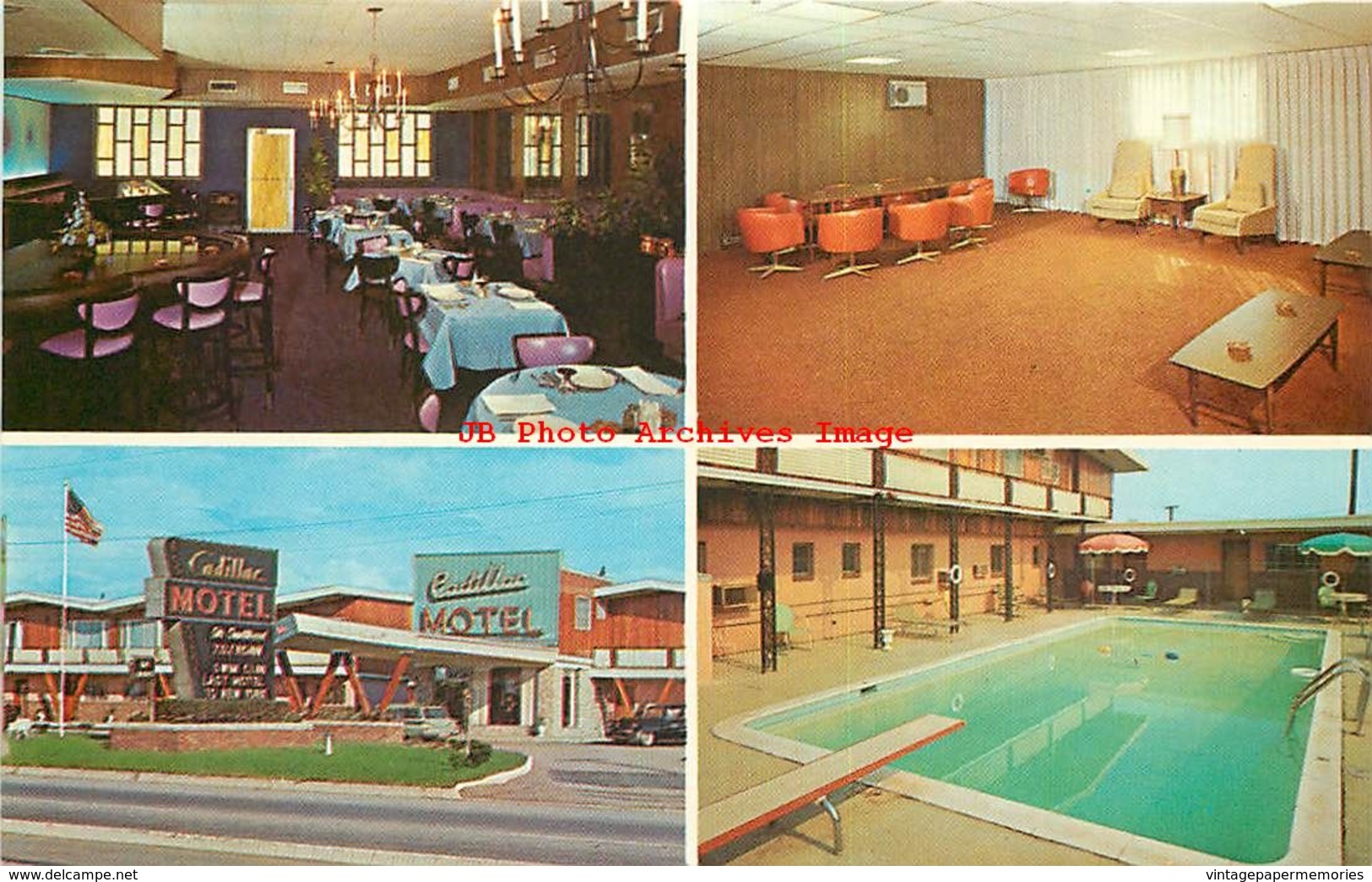 280025-New Jersey, Elizabeth, Cadillac Motel, Swimming Pool, Multi-View, Martin Advertising By Dexter Press No 98237-B - Elizabeth