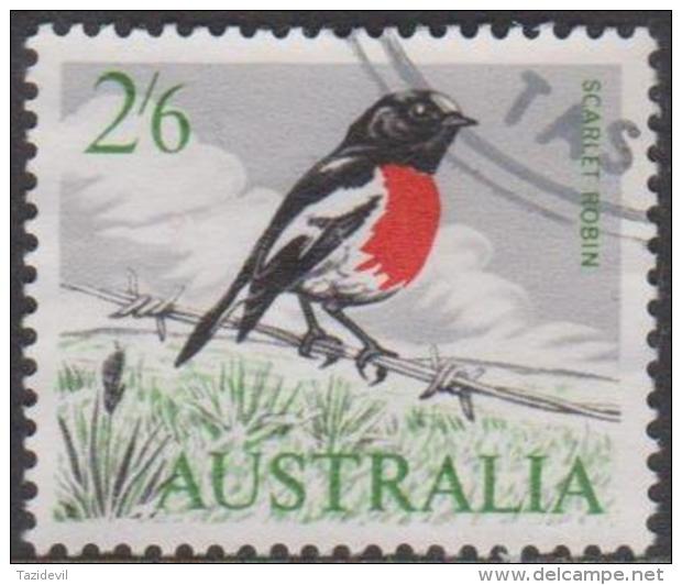 AUSTRALIA - USED 1964 2/6d Bird - Scarlet Robin - Oblitérés