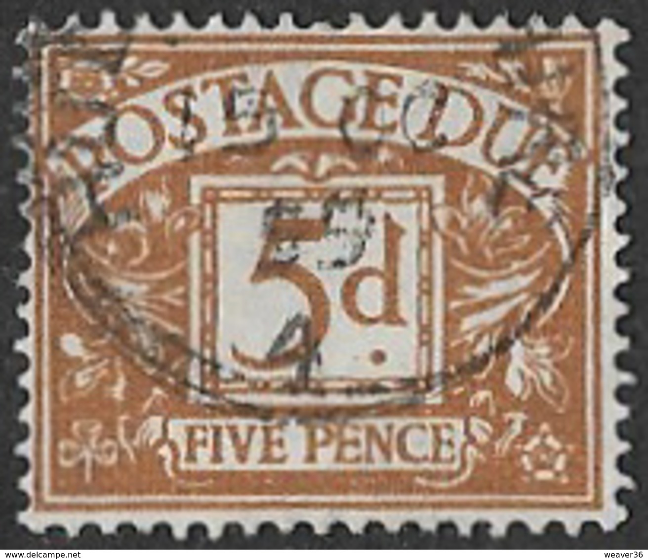 GB SG D32 1938 5d Due Good/fine Used [8/9403/25D] - Postage Due