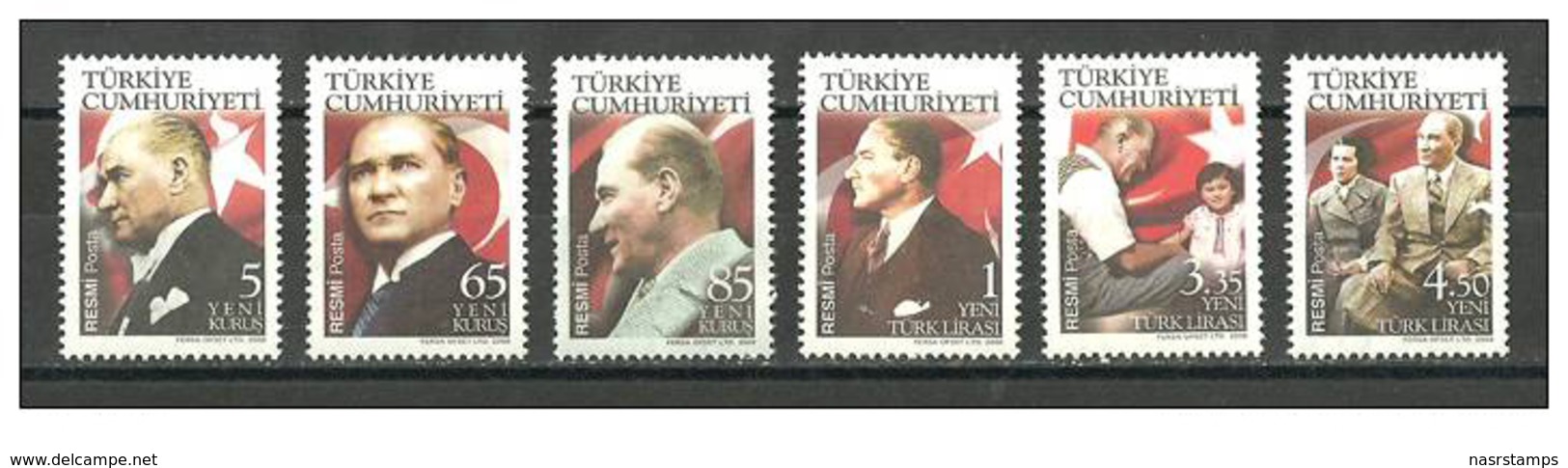 Turkey - 2008 - ( Official Set - Ataturk - Flags ) - MNH (**) - Nuevos
