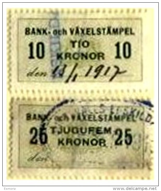 SWEDEN, Foreign Bill, Used, F/VF - Fiscale Zegels