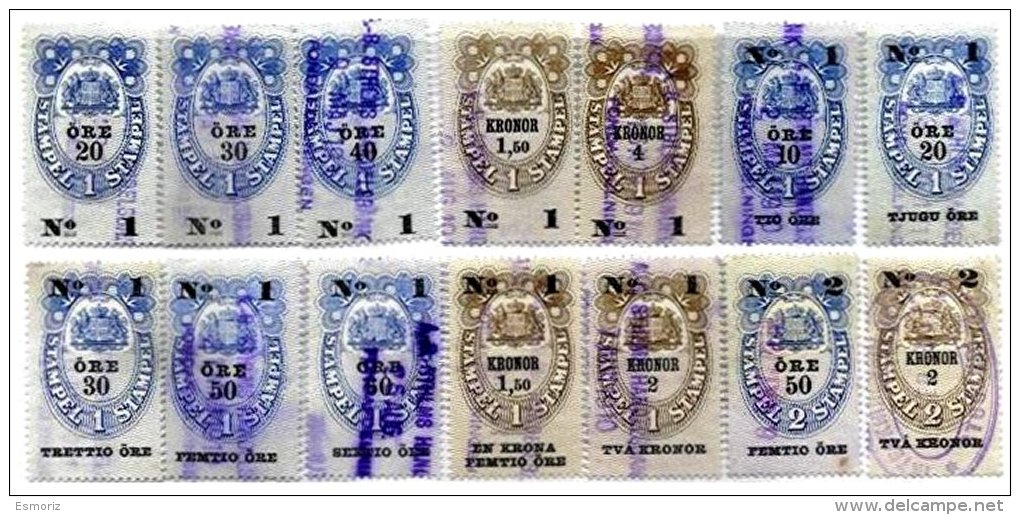 SWEDEN, Bill Of Exchange, Used, F/VF - Revenue Stamps