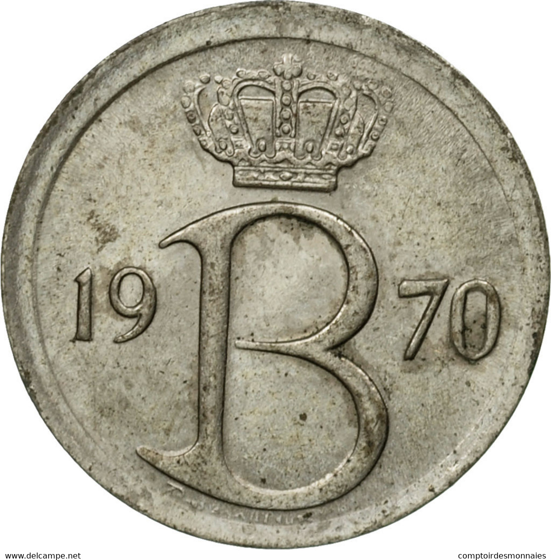 Monnaie, Belgique, 25 Centimes, 1970, Bruxelles, TTB, Copper-nickel, KM:153.1 - 25 Centimes