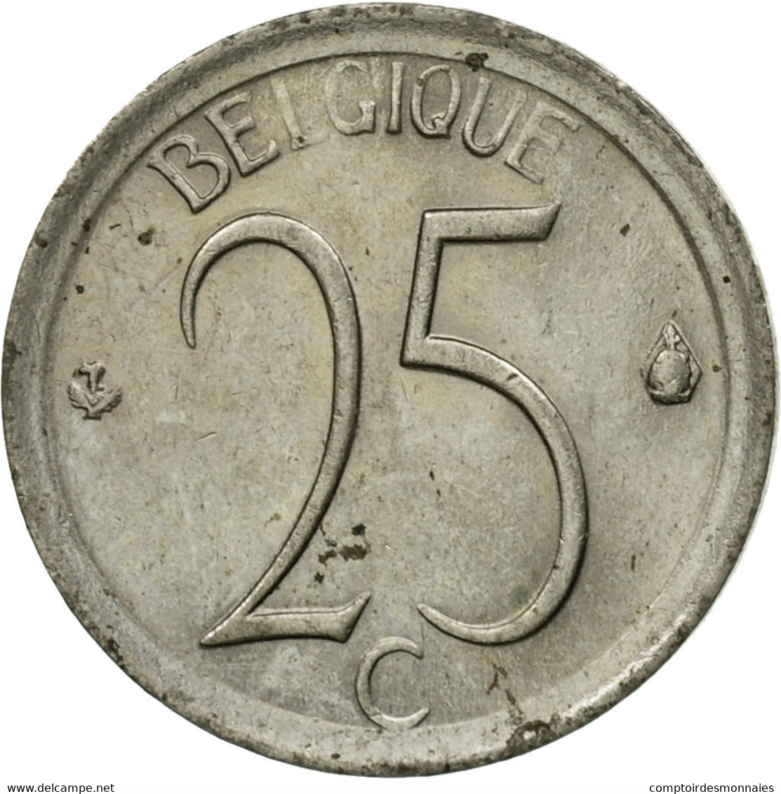 Monnaie, Belgique, 25 Centimes, 1970, Bruxelles, TTB, Copper-nickel, KM:153.1 - 25 Centimes