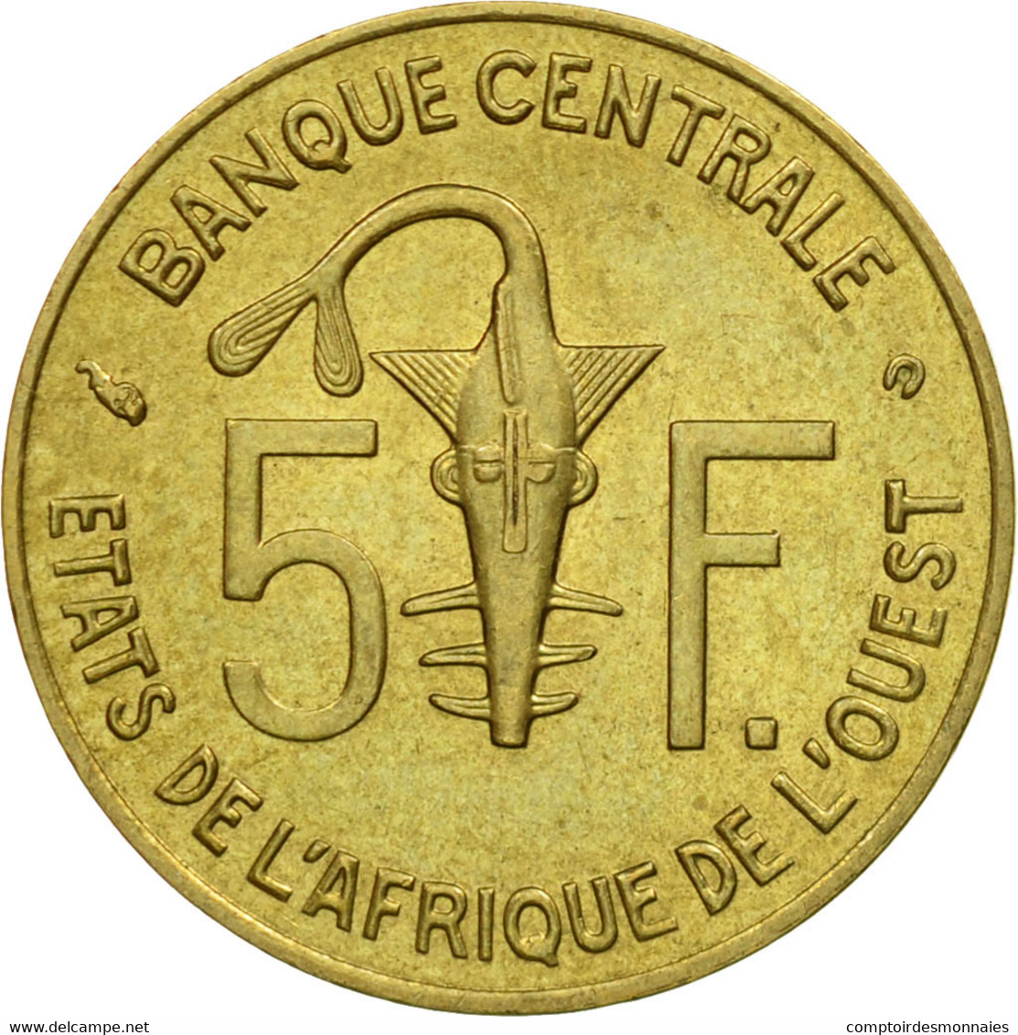 Monnaie, West African States, 5 Francs, 2002, Paris, SUP - Costa De Marfil