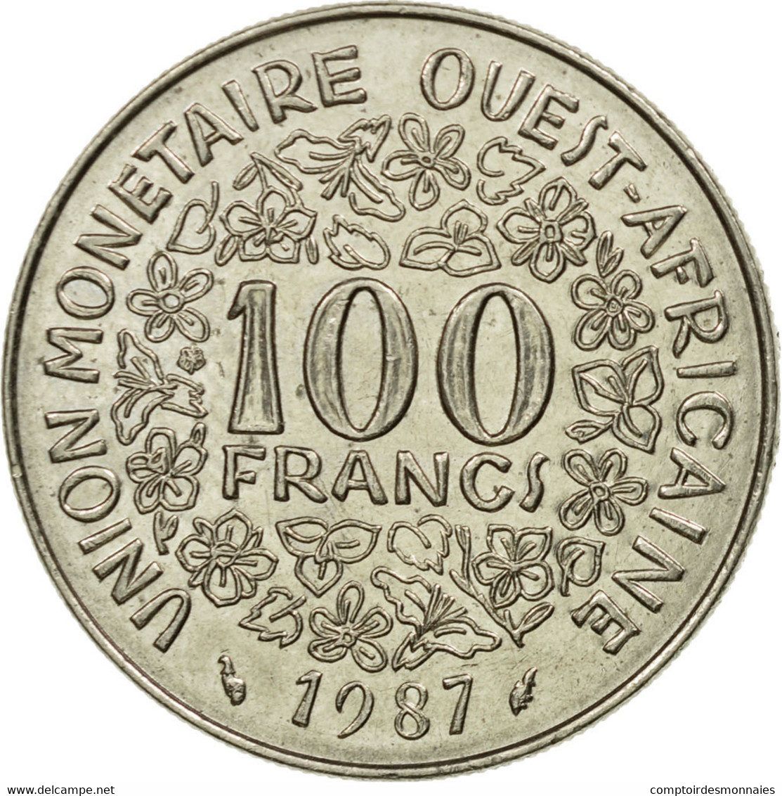 Monnaie, West African States, 100 Francs, 1987, Paris, TTB, Nickel, KM:4 - Costa De Marfil